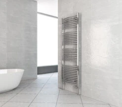 Eastbrook Biava Multirail Verticale Gebogen Verwarming 119x45cm Chroom 344 Watt