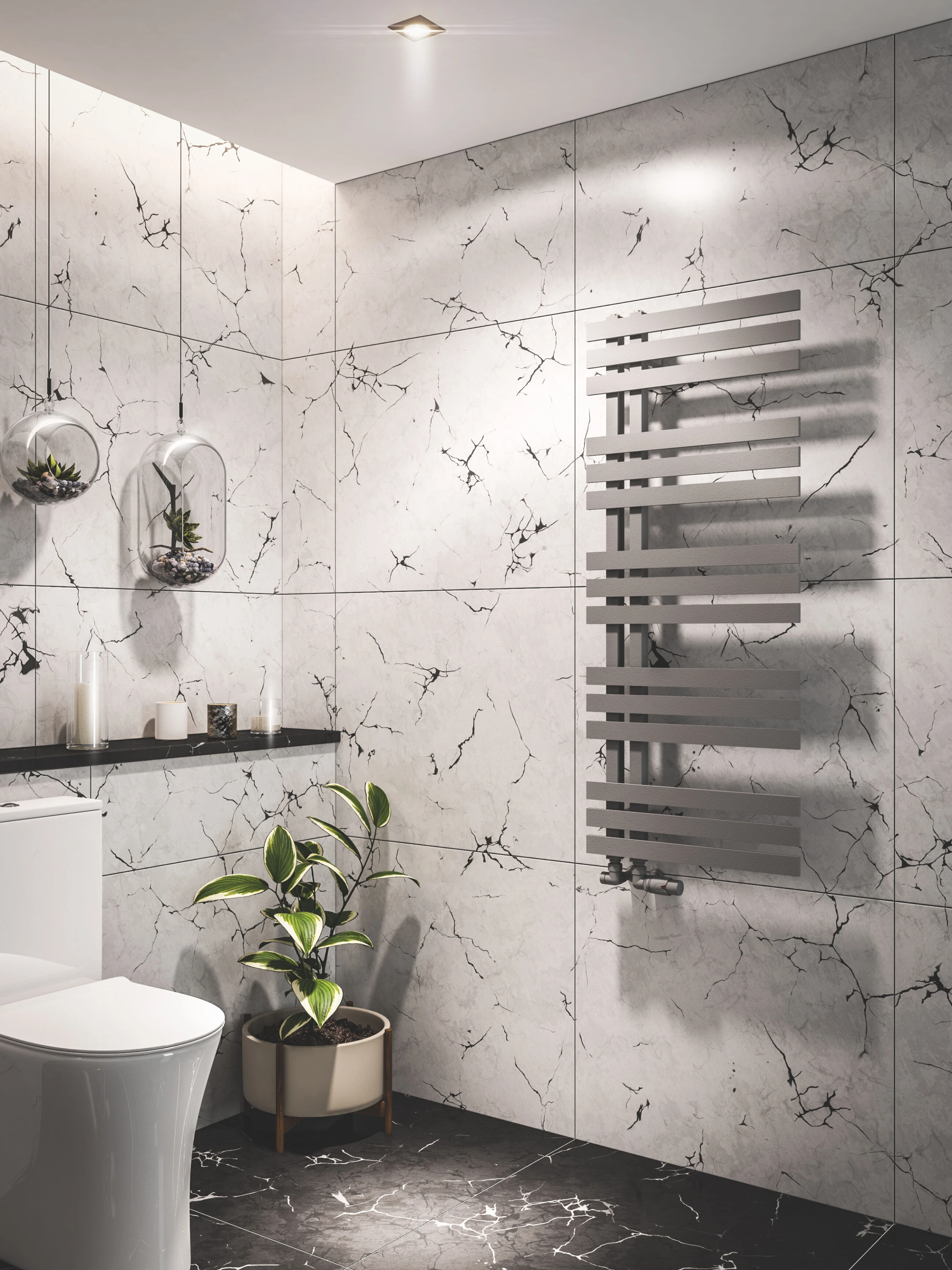 Eastbrook Hurley Radiator 120 X 50cm 588 Watt Grijs - Afbeelding 2