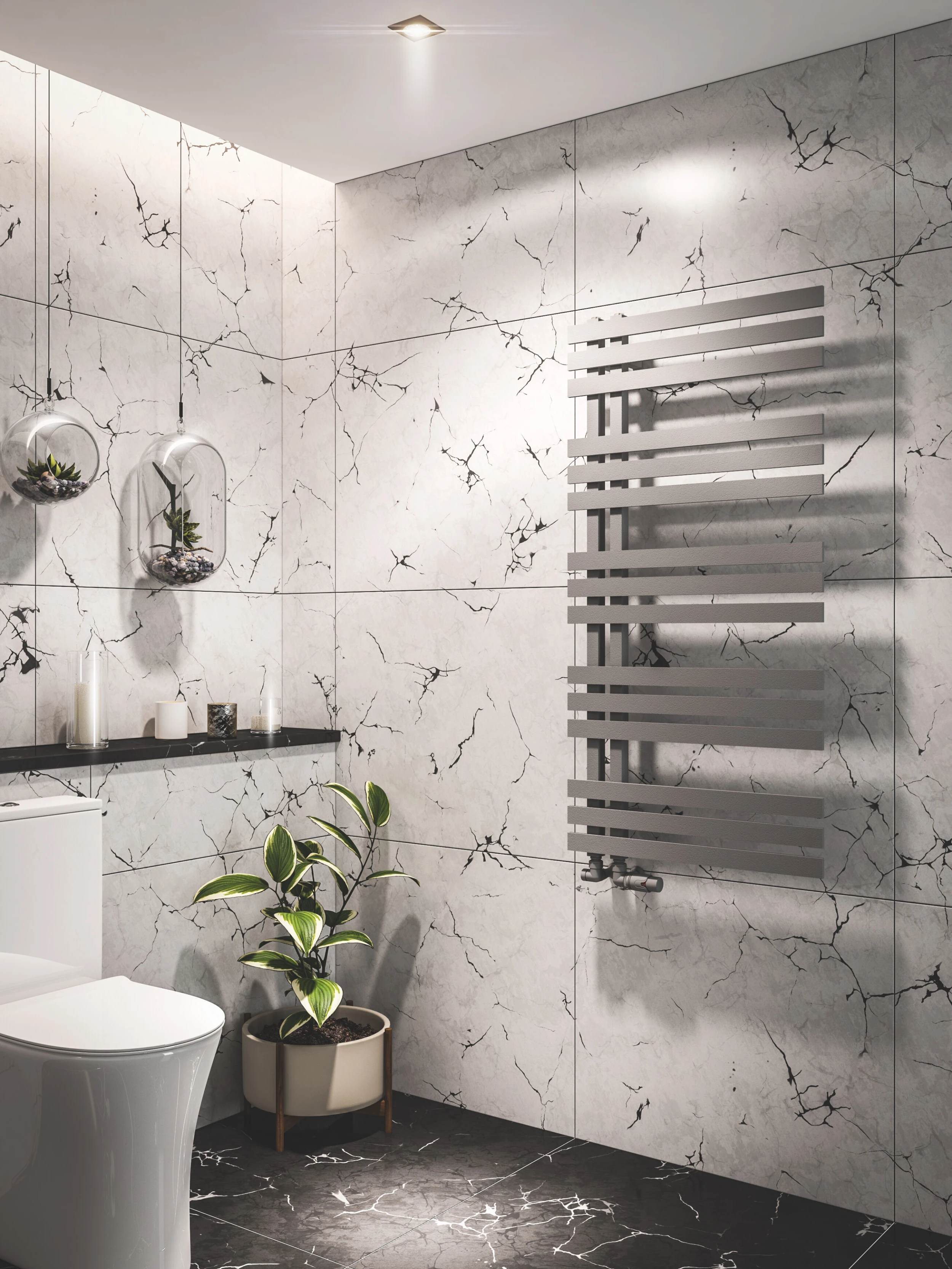 Eastbrook Hurley Radiator 120 X 60cm 675 Watt Grijs - Afbeelding 2