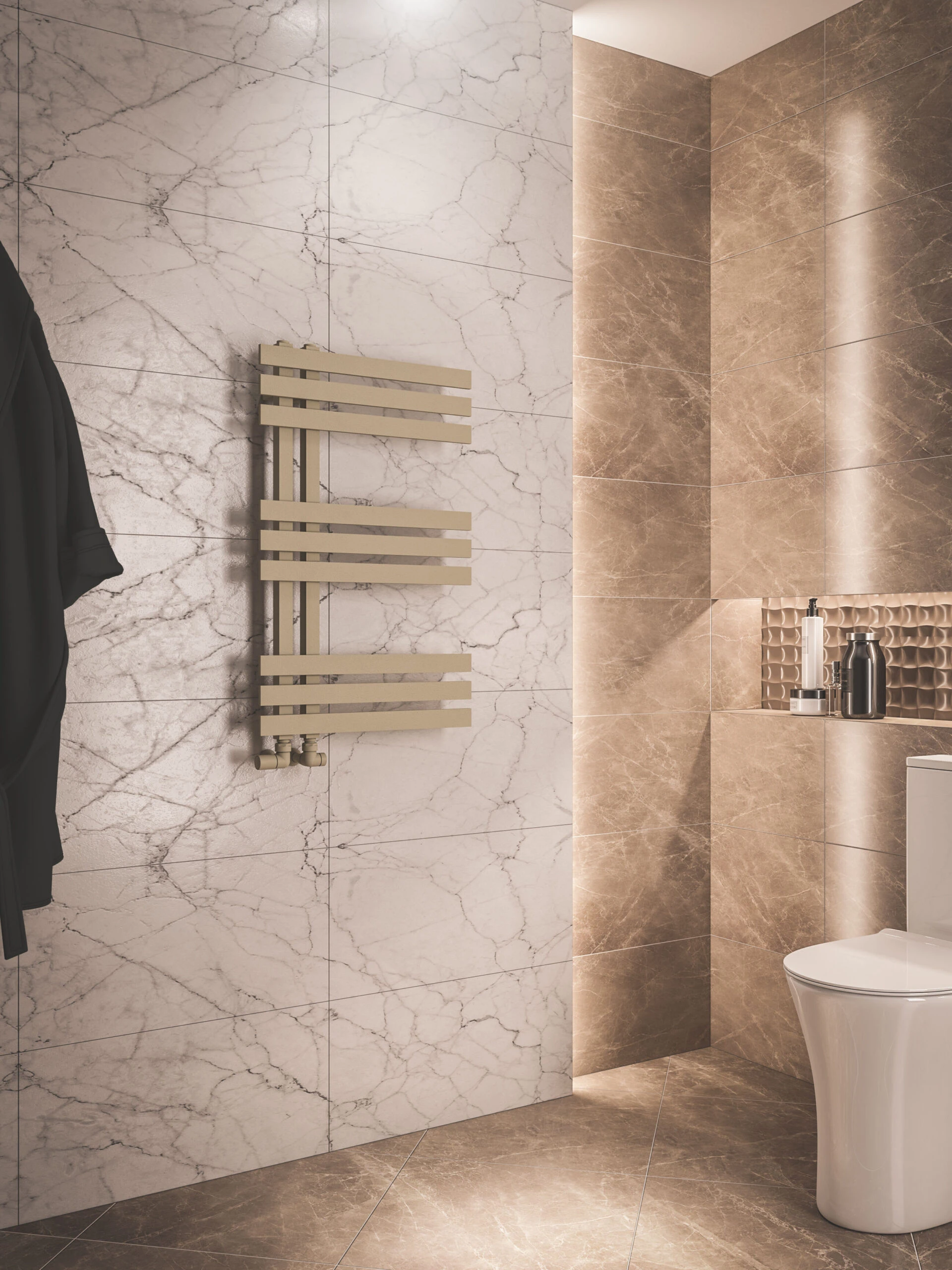 Eastbrook Hurley Radiator 80 X 50cm 365 Watt Cappuccino