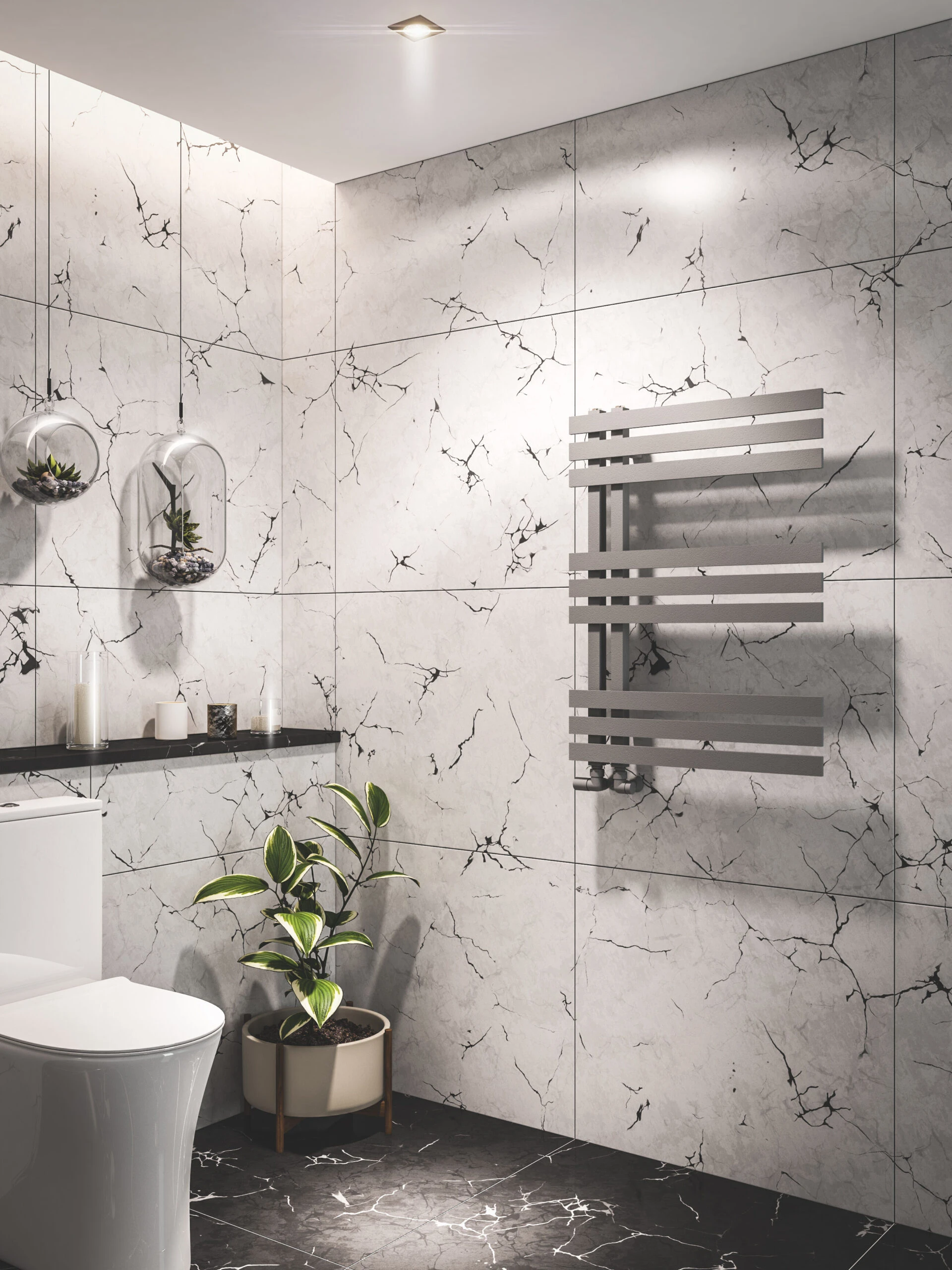 Eastbrook Hurley Radiator 80 X 60cm 417 Watt Grijs