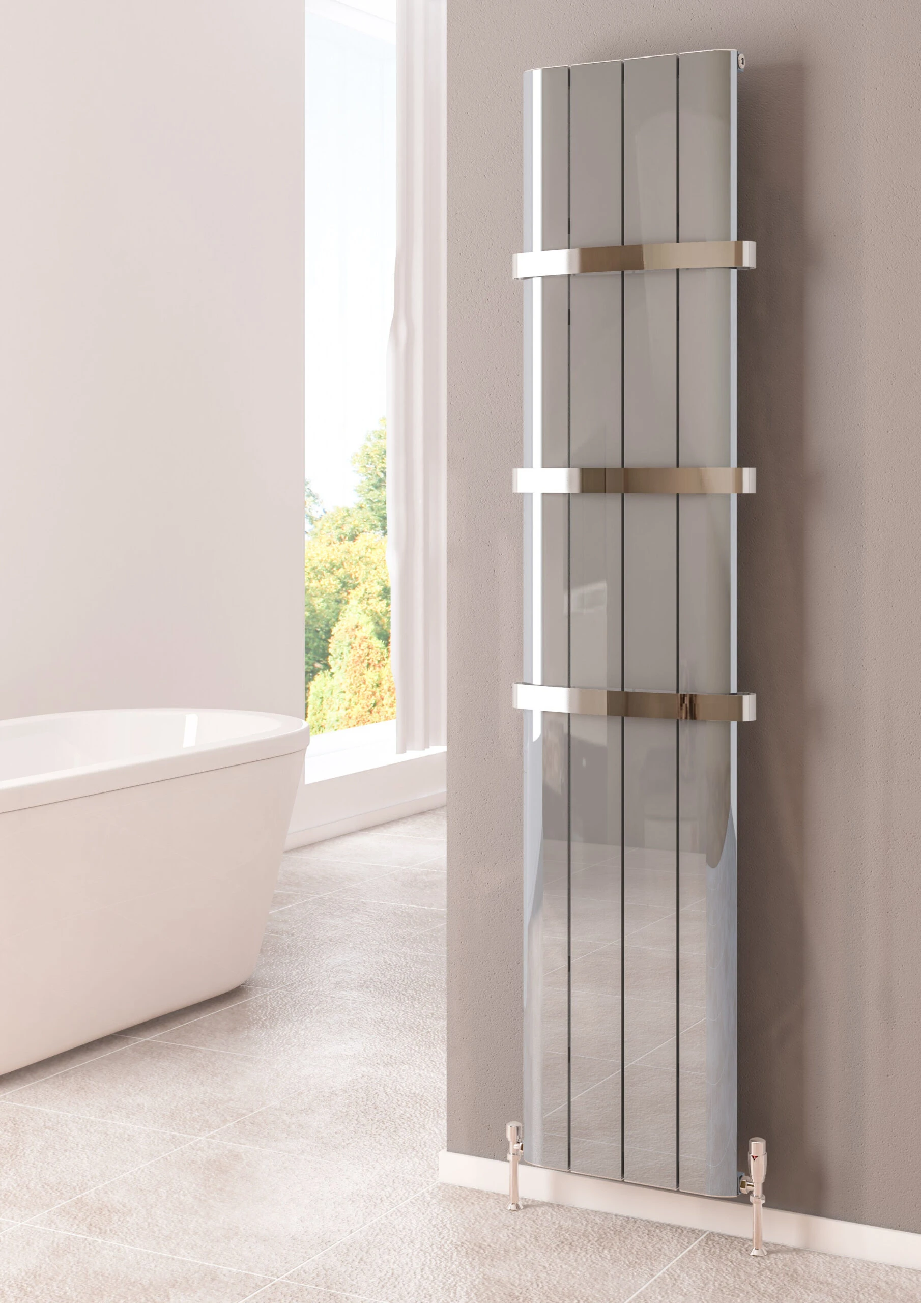 Eastbrook Peretti Radiator 180 X 37,5cm 1226 Watt Aluminium