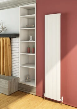 Eastbrook Peretti Verticale Aluminium Radiator 180x28cm Mat Wit 948 Watt