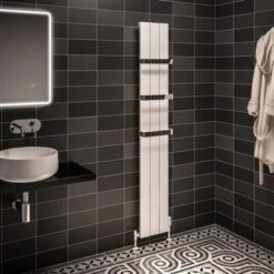 Eastbrook Rosano Verticale Aluminium Radiator 28x180cm Mat Wit 948 Watt