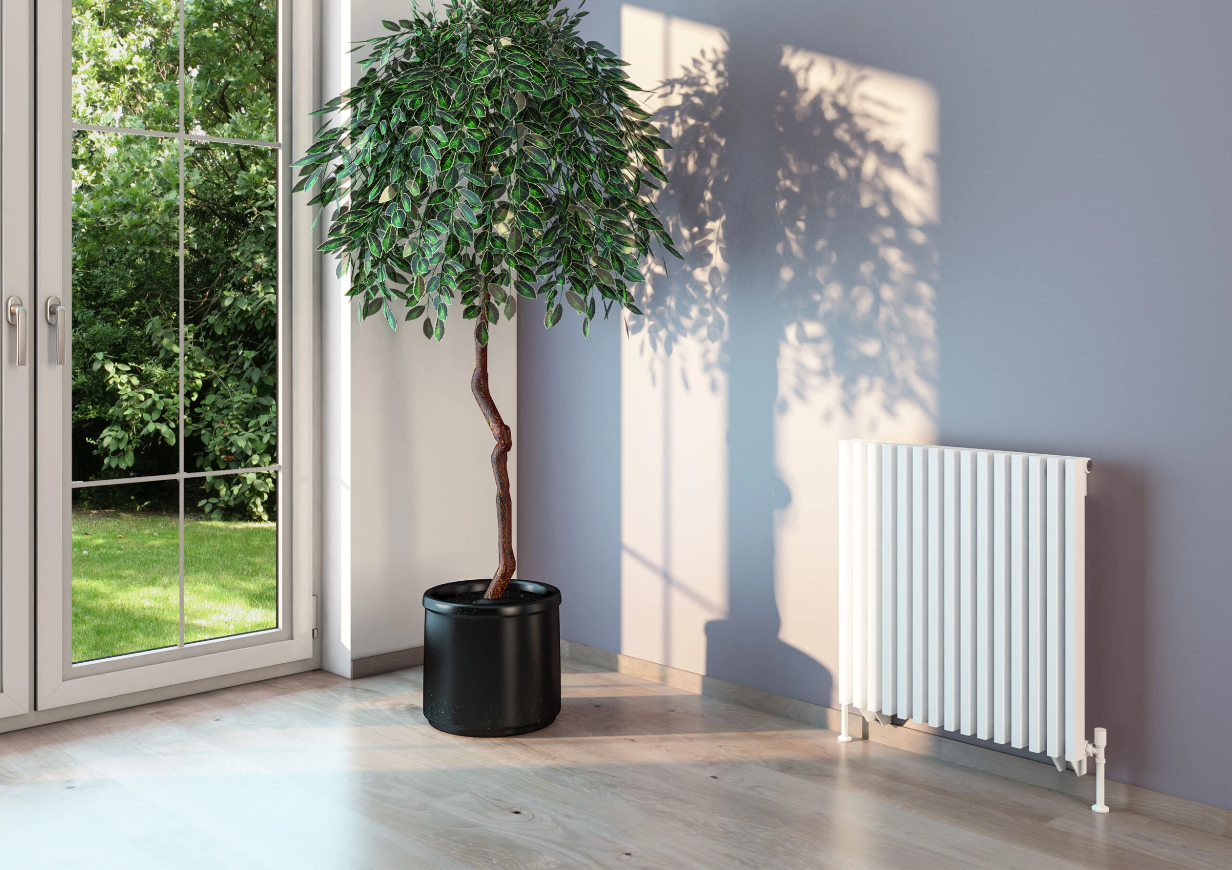Eastbrook Rowsham Verticale Radiator 60x98cm Mat Wit 1186 Watt
