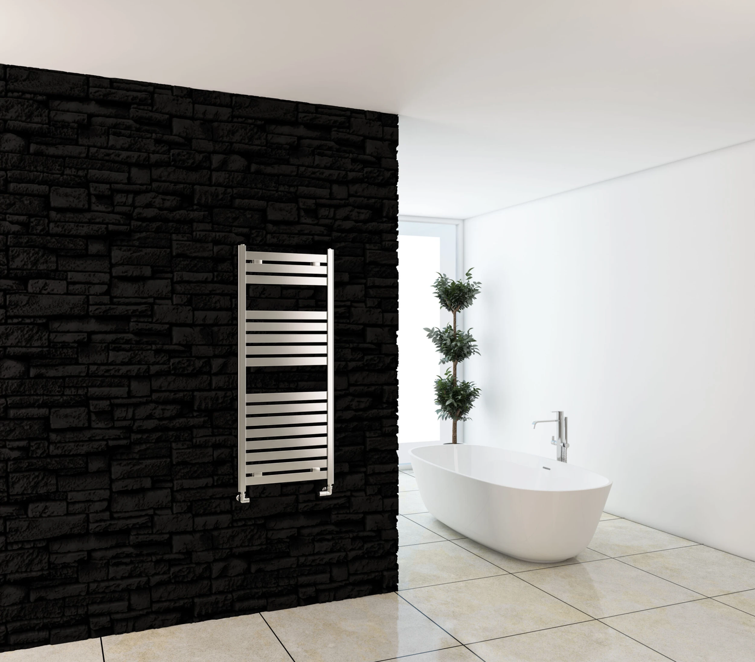 Eastbrook Staverton Handdoek Radiator 180x60cm Chroom 916 Watt