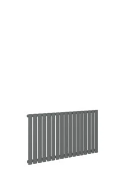 Eastbrook Tunstall Horizontale Radiator 60x82,5cm Antraciet 757 Watt