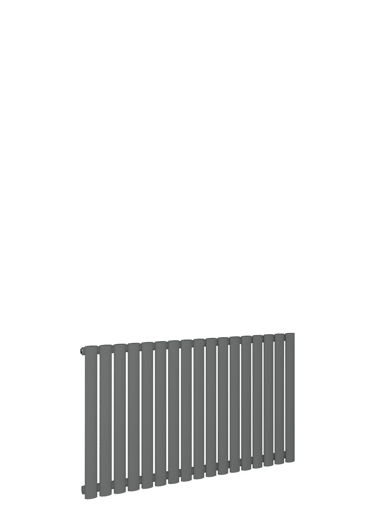 Eastbrook Tunstall Horizontale Radiator 60x82,5cm Antraciet 757 Watt