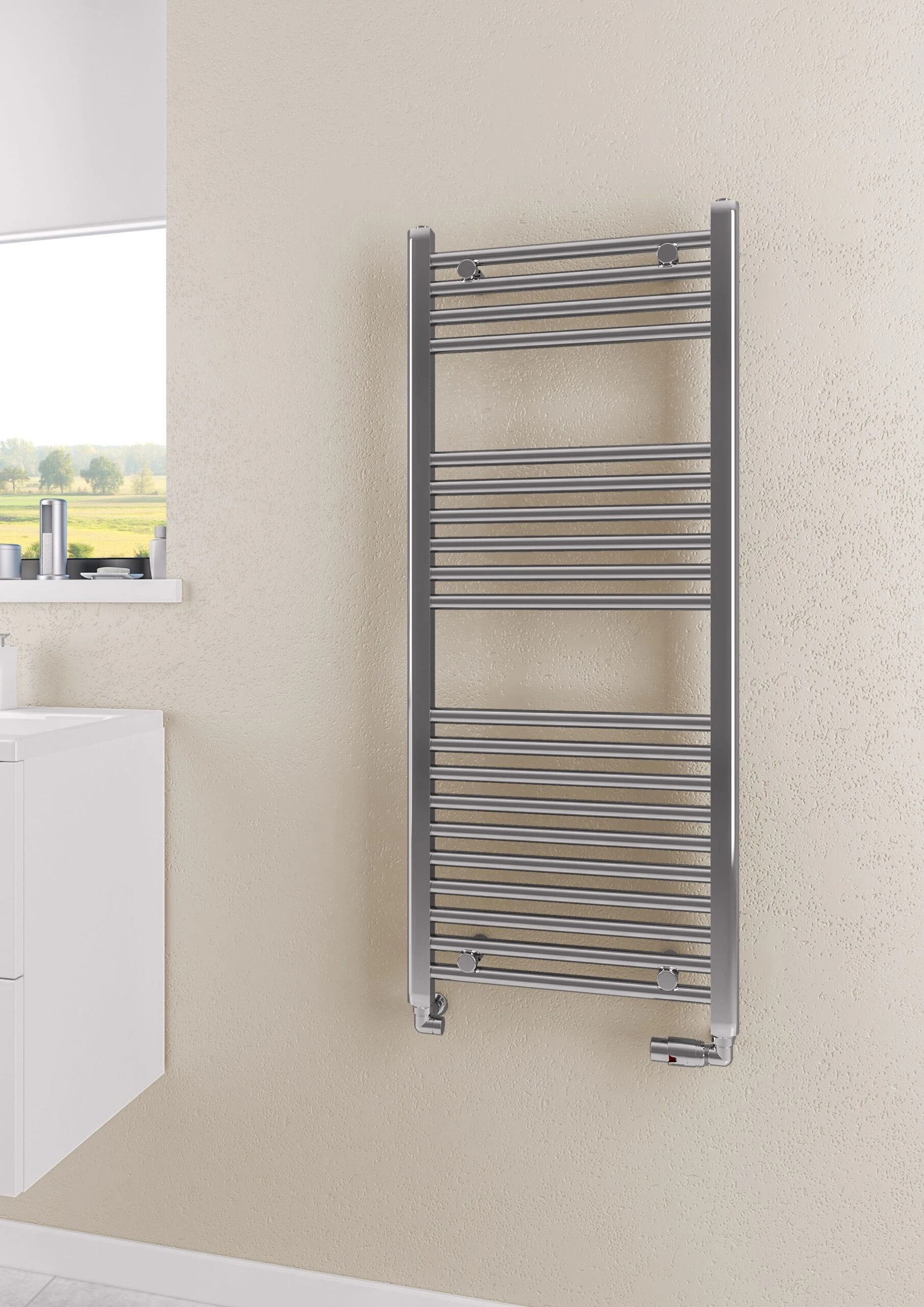 Eastbrook Westward Radiator 120 X 50cm 450 Watt Chroom - Afbeelding 2