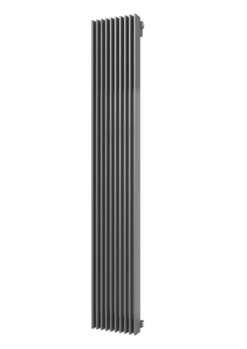 Plieger Antika Retto Designradiator Verticaal Middenaansluiting 1800x295mm 1111W Zilver Metallic