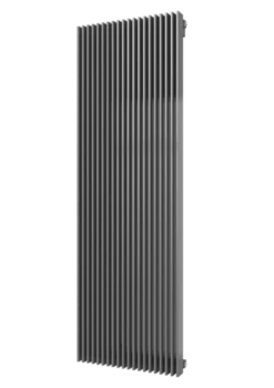 Plieger Antika Retto Designradiator Verticaal Middenaansluiting 1800x595mm 2223W Zilver Metallic