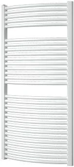 Plieger Onda Designradiator Horizontaal Gebogen 1196x585mm 804W Zwart Grafiet (black Graphite)