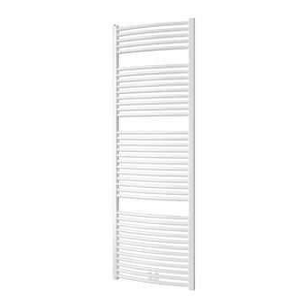 Plieger Palmyra Designradiator Horizontaal Gebogen Middenaansluiting 1775x600mm 1046W Zwart Grafiet (black Graphite)