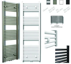 Sanicare Design Radiator Midden Aansluiting Recht 160 X 45 Cm. Chroom