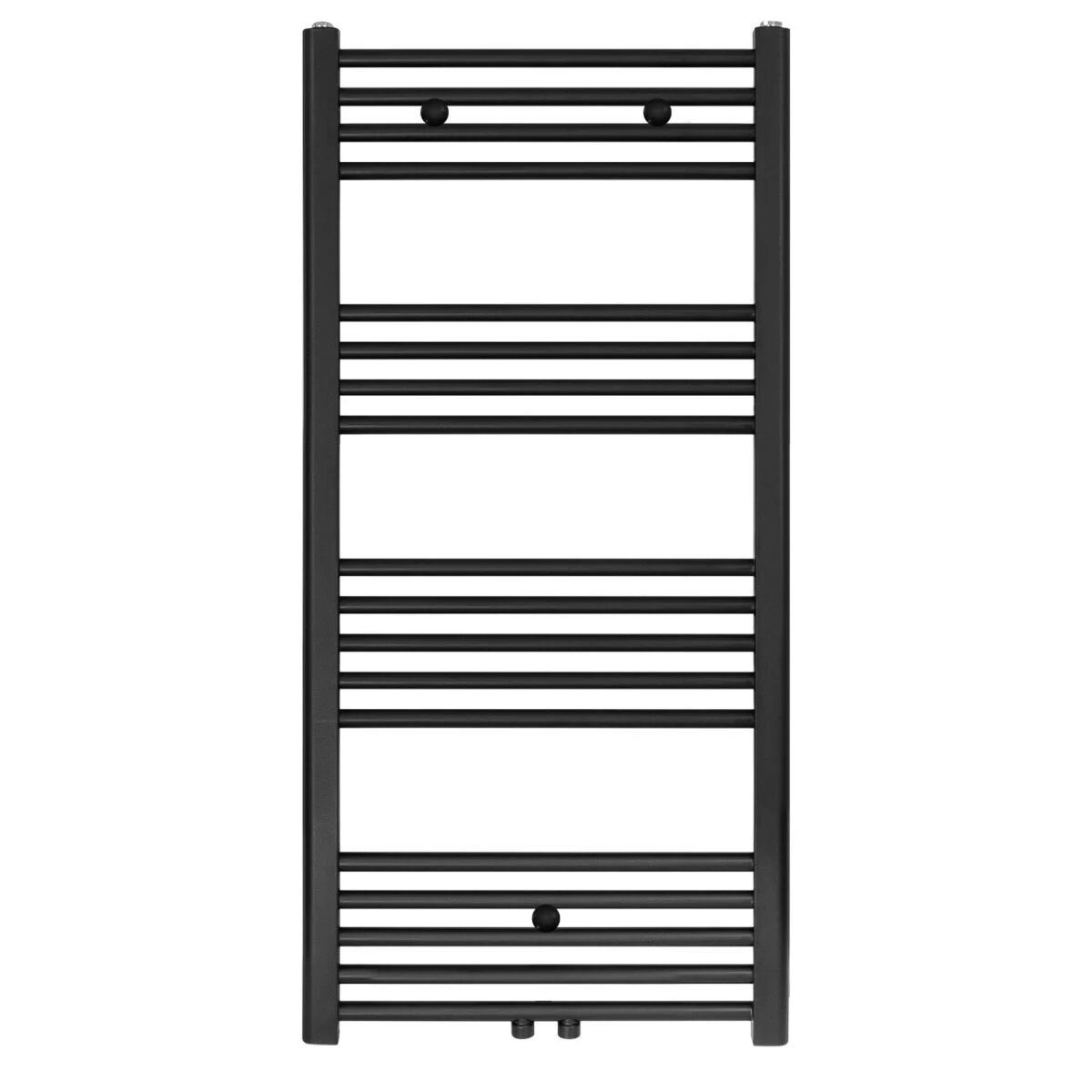 Sanigoods Base Handdoek Radiator 120x60 616 Watt MO Aansluiting Mat Zwart