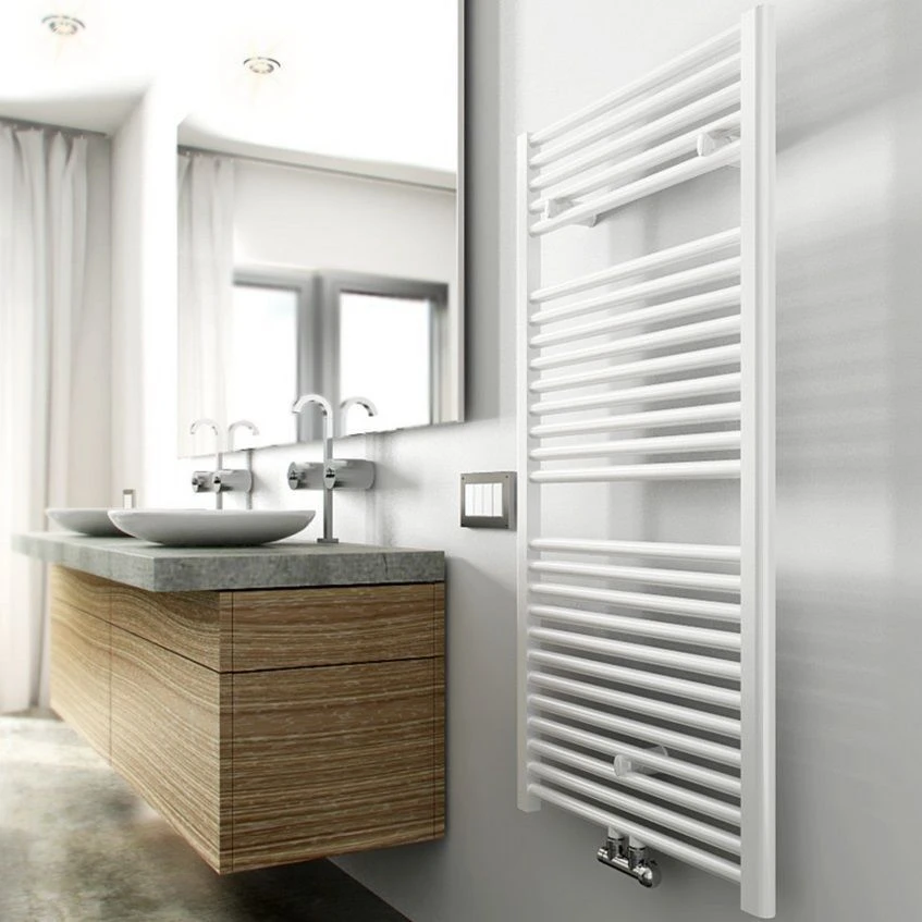 SaniGoods Inola Handdoek Radiator 120x60cm Wit 616Watt - Afbeelding 2