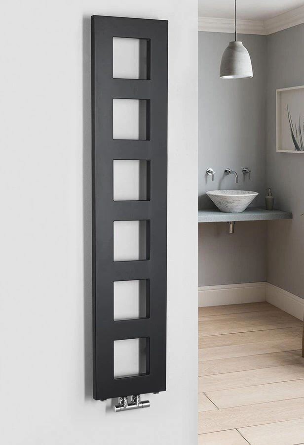 Sapho Block Radiator Mat Zwart 28x133cm 353W