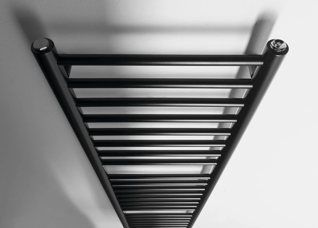 Sapho Dina Handdoekradiator Mat Zwart 40x156cm 477W - Afbeelding 3