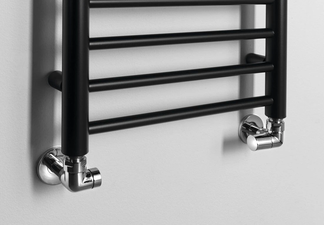 Sapho Dina Handdoekradiator Mat Zwart 40x156cm 477W - Afbeelding 4