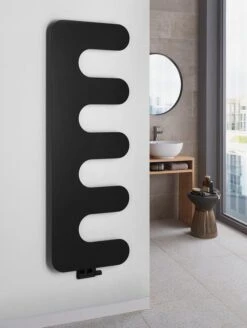 Sapho Evolla Handdoekradiator Mat Zwart 49x139cm 511W