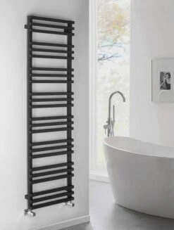 Sapho Fantina Handdoekradiator Mat Zwart 50x165m 666W