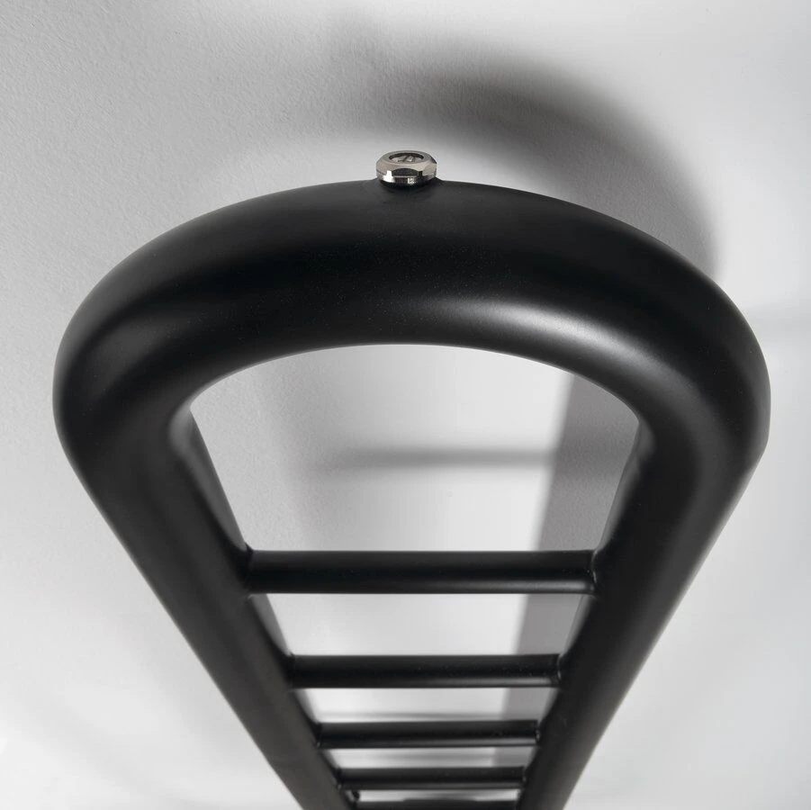 Sapho Horizon Handdoekradiator 33x150cm Zwart Mat 251W - Afbeelding 4