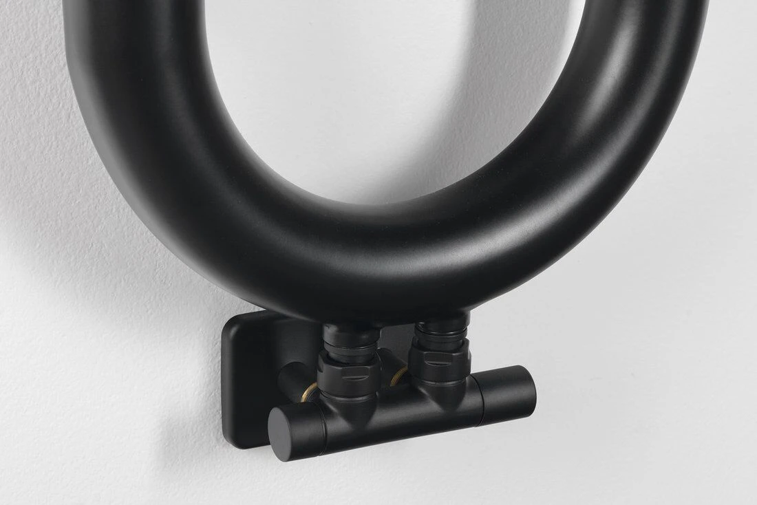 Sapho Horizon Handdoekradiator 33x150cm Zwart Mat 251W - Afbeelding 5