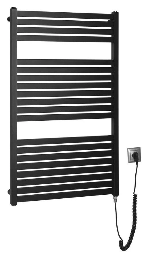 Sapho Tondi Elektrische Radiator Zwart Mat 60x97cm 400W - Afbeelding 5