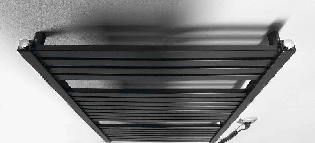 Sapho Tondi Elektrische Radiator Zwart Mat 60x97cm 400W - Afbeelding 3