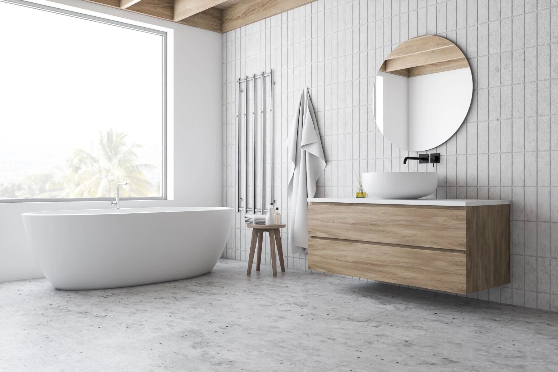 TVS Design Kiro 5 Handdoekradiator Chroom 340W 140x51,5cm - Afbeelding 2