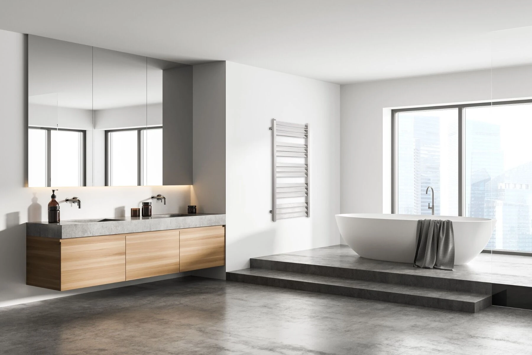 TVS Design Paso Handdoekradiator Chroom 320W 112x50cm - Afbeelding 2