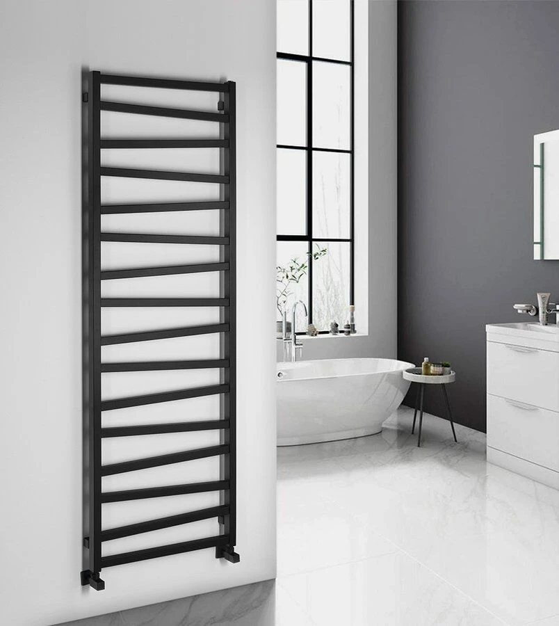 Sapho Zig Badkamerradiator 60x181cm Mat Zwart